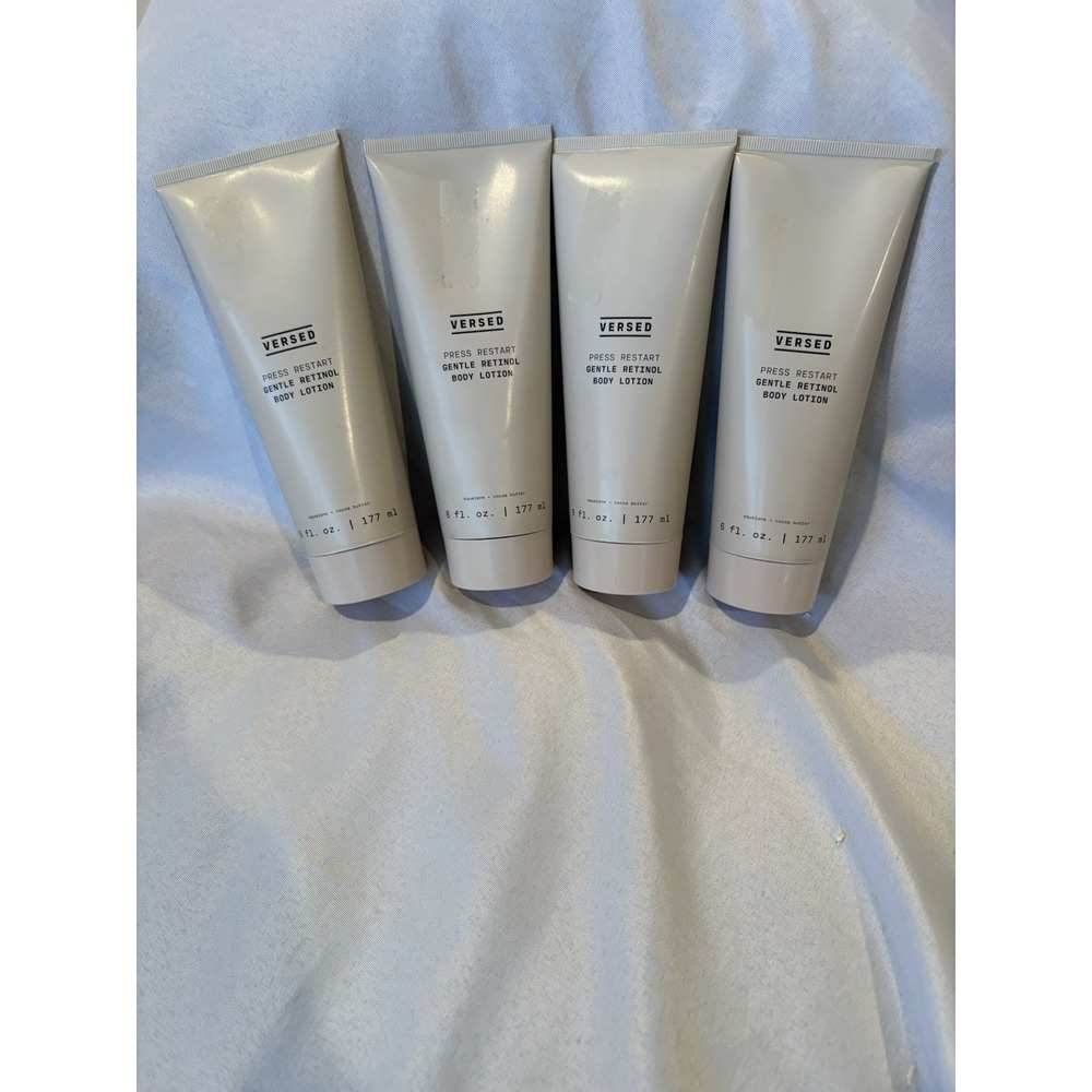 NEW Versed Press Restart Retinol Body Lotion Gentle Retinol with Cocoa 4 Pack